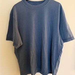 Men’s Abercrombie Premium Heavyweight T Shirt with Crochet sleeve detail